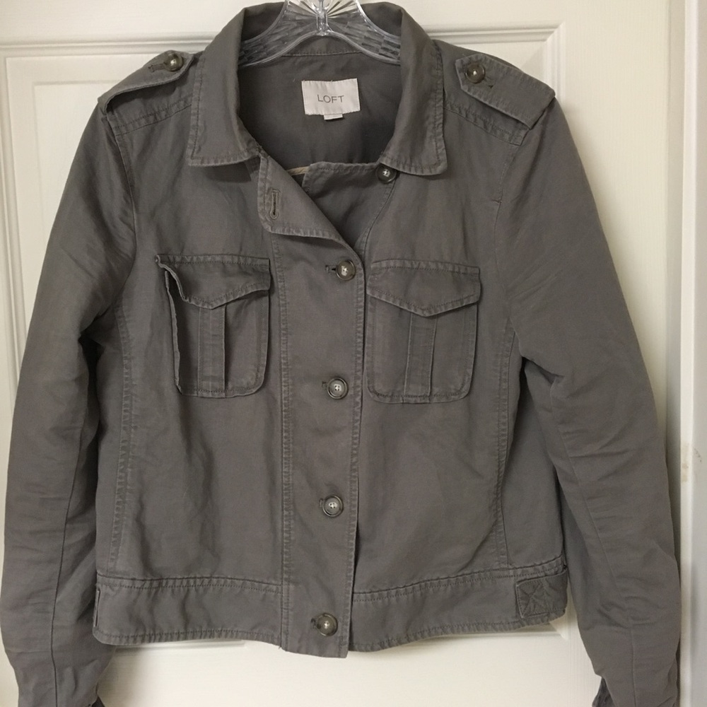 Loft Gray Utility Jacket